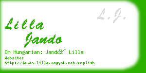 lilla jando business card